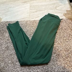 Pink Size XL Dark Green High Waist Ruched leggings NWT